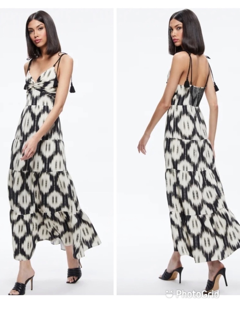 Alice + Olivia Ikat Tiered Maxi Dress
